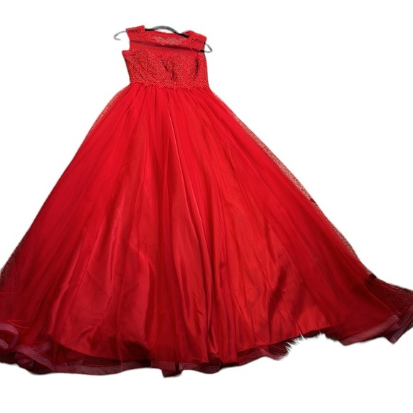 Woness red formal maxi dress size 40/small - Picture 3 of 12